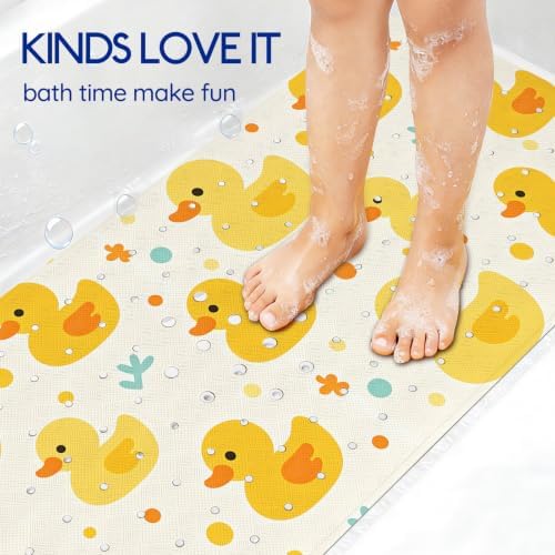 Kids Bathtub Mat Non Slip, 40 x 16 Inch Tub Mat - Image 6
