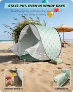 Pop-Up Baby Beach Tent UPF 50+ - Image 6