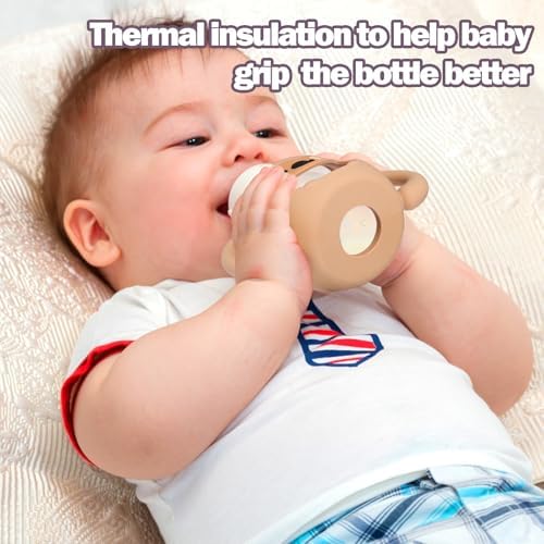 BUSOHA 3 Pack Silicone Sleeves for Avent Baby Bottles - Image 5