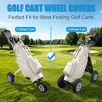 SANDIAN, Golf Hand Push Pull Cart Wheel Covers, Durable Waterproof Elastic Slip - Image 4