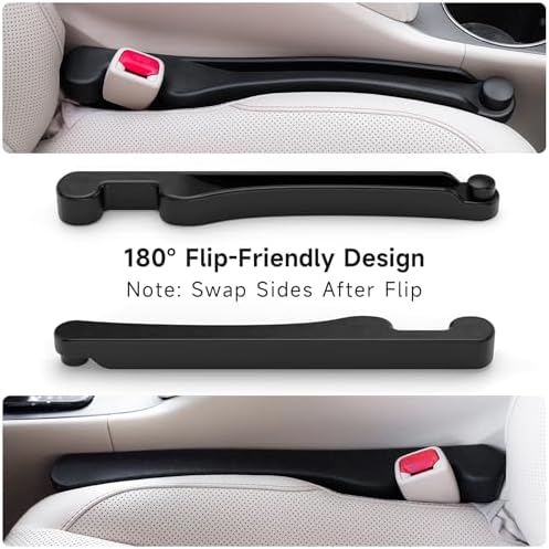 Givifive Car Seat Gap Filler Organizer Soft Foam 3IN1 Storage Slot & Hook - Image 6