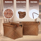 BROWNLILY Handwoven Clothes Basket Laundry Hampers Large Wicker Storage Baskets - Image 2