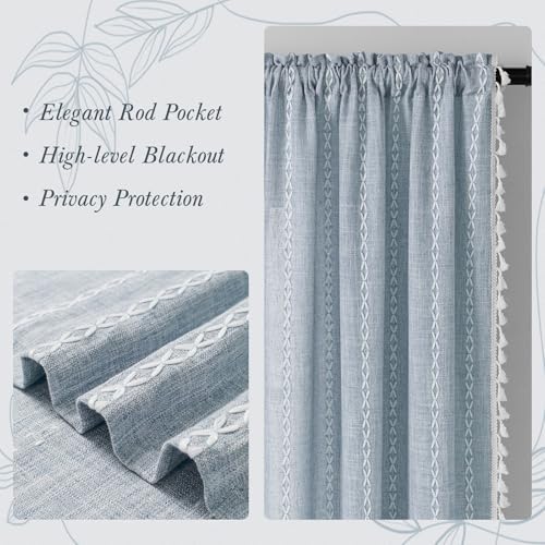 MitoVilla Boho Farmhouse Kitchen Valances - Image 6