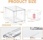 Yieach 4 Pack Large Stackable Storage Drawers, Office Closet Organizers and - Image 3