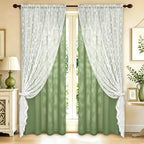 ASPMIZ Linen Curtains for Living Room Double Layer Curtains - Image 7