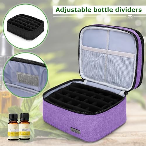 LUXJA Double-Layer Essential Oil Carrying Case Holds 30 Bottles - Image 4