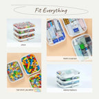 6-Pack Medium Clear Hard Shell Zipper Pouches, Hard Case Pouches - Image 4