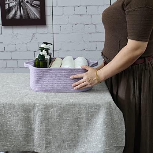 XUANGUO Medium Woven Cotton Rope Storage Basket - Image 2