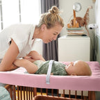 lulumoon Muslin Changing Pad Cover: Quilted Cotton Gentle on Baby's Skin - Image 5