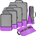 BAGAIL 4 Set/6 Set/8 Set Compression Packing Cubes Travel Accessories by BAGAIL