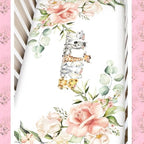 Hahafelt 3 Pcs Safari Animals Baby Crib Bedding Set - Image 6