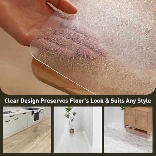 2'x20' Vinyl Runner Rug for Hallway, Non-Slip Plastic Floor Mat for Entryway - Image 6
