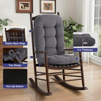 idee-home Rocking Chair Cushions Indoor, Glider Rocker Replacement Cushions - Image 5