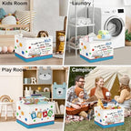 Clastyle Collapsible Back to School Reading Book Storage Basket Dr Quotes Book - Image 7
