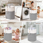 Woven Laundry Basket for Clothes, 50L Large Rectangle Laundry Hampers - Image 5