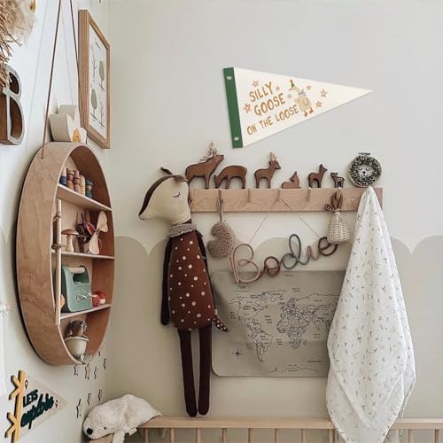 Silly Goose Pennant Banner Flags Nursery Toddler Wall Decor - Image 3
