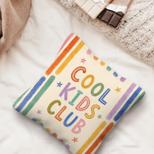 kdqua Colorful Classroom Pillow Cover 18x18 Double-Sided, Kids Playroom - Image 5