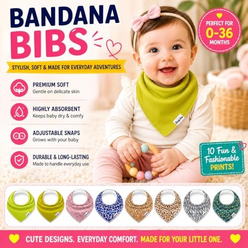KiddyStar Premium Organic Cotton Bibs - Image 2