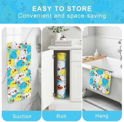 Bath Mat for Tub Non Slip Kids Bathtub Mat 40x16 Baby Bath Mat, 3Color Ducks - Image 5