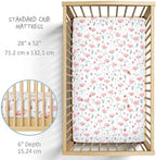 Butterblu Frankie Fitted Crib Sheet 100% Organic Cotton - Image 4