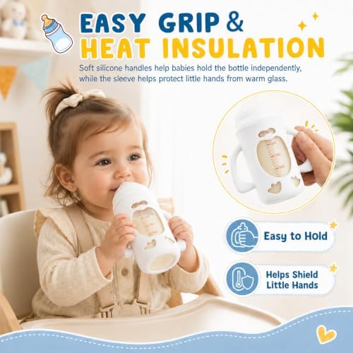 3 Pack Baby Bottle Handles & Holders - Image 6
