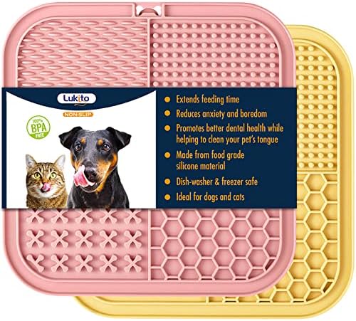 LUKITO Lick Mat for Dogs & Cats 2 Pack by LUKITO