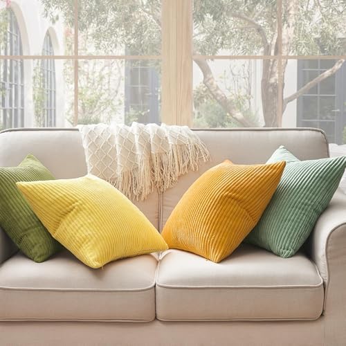 Topfinel 22x22 Decorative Large Throw Pillows Covers Set of 4, Couch Sofa - Image 6