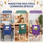 24 Pcs 2 in 1 Chair Pockets for Classroom - Image 7