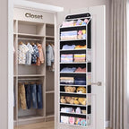 LAMU Over the Door Organizer, Large Capacity Behind the Door Storage - Image 2