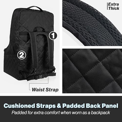 V VOLKGO Extra Padded Car Seat Travel Bag - Image 3