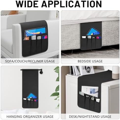 Remote Control Holder for Armchair Caddy，TV Remote Holder Over Chair Arm - Image 3