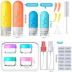 18pack Travel Bottles for Toiletries:Silicone TSA Approved-Containers for - Image 4