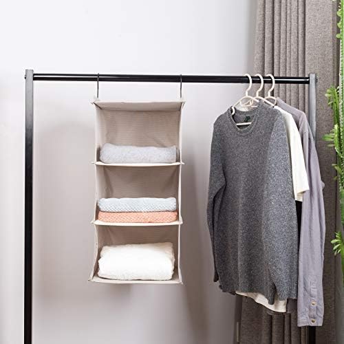 Hanging Closet Organizer 3-Tier, Oxford Wardrobe Storage - Image 2