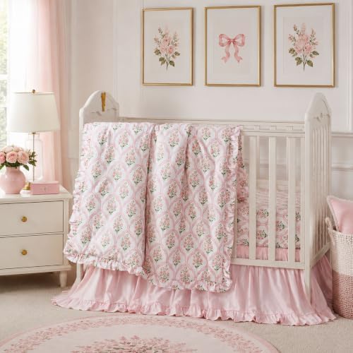 Brandream Organic Cotton French Crib Bedding Set by Brandream