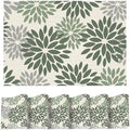 Artoid Mode Floral Vinyl Placemats Set of 6, 12x18 Inch Thanksgiving Washable by ArtoidMode