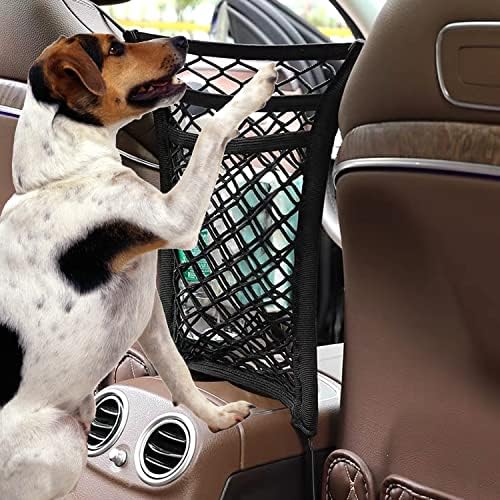 3-Layer Stretch Car Mesh Organizer, Car Seat Net, Dog Net - Image 6