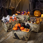 4 Pcs Vintage Halloween Storage Basket - Image 6