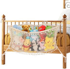 Stuffed Animal Storage Net, Large Bedside Toy Organizer Net, Cotton Plushie Toy by erogeen