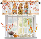 Vandarllin Fall Thanksgiving Kitchen Curtains Valances by VandarllinHomeKitchenDecor