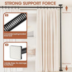 SUNALLY Room Divider Curtain Rod, No Drilling Room Separator - Image 3
