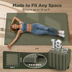 AIRHOP 18 PCS Gym Floor Mat, EVA Foam Puzzle Gym Mat, High-Density Interlocking - Image 2