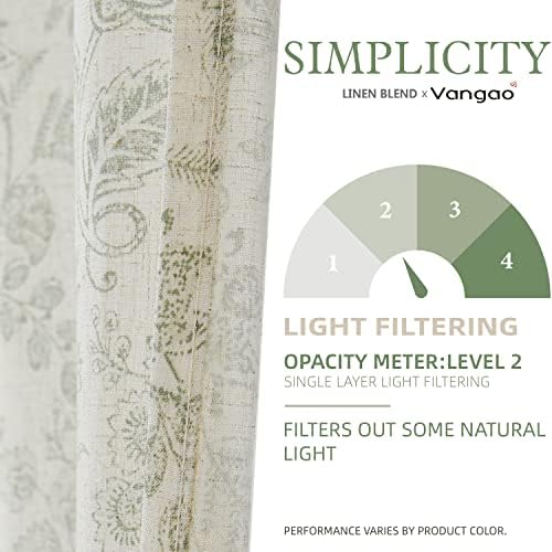 Vangao Floral Valances for Windows Forest Green W50 X 16L 1 Panel - Image 4