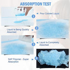 Rocinha 100 Pack Disposable Changing Pads Baby Disposable Underpads Waterproof - Image 3