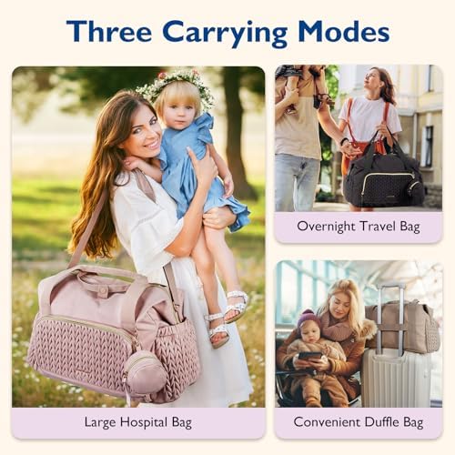 mommore Diaper Bag Tote Large Travel Baby Bag - Image 2