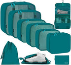 BAGAIL 6 Set/8 Set/10 Set Packing Cubes Various Sizes Packing Organizer by BAGAIL