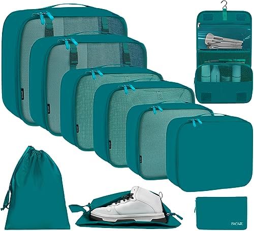 BAGAIL 6 Set/8 Set/10 Set Packing Cubes Various Sizes Packing Organizer by BAGAIL