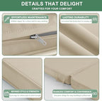 Summsun Outdoor Dining Chair Cushions 4-Pack, 20 x 20 Inch - Image 5