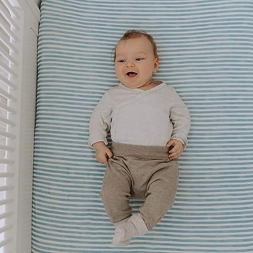 Sorrel + Fern Baby Crib Sheets Neutral, Fitted 2-Pack - Image 6