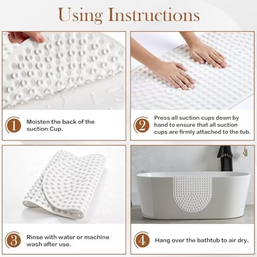 Bathtub Mat 27x15 Non Slip - Image 5