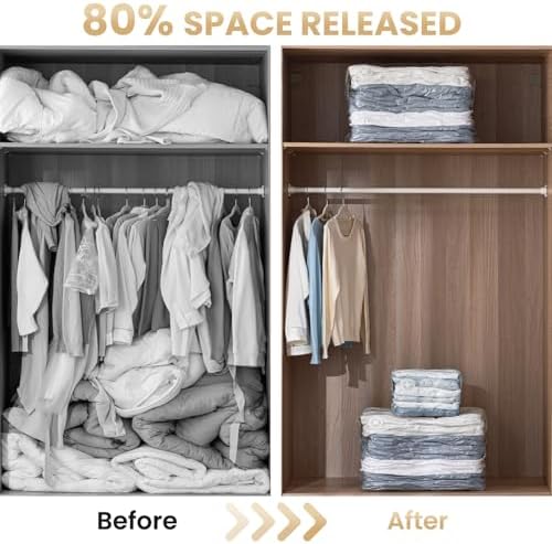 TAILI 8 Pack Vacuum Storage Bags, Cube Combo - Image 6